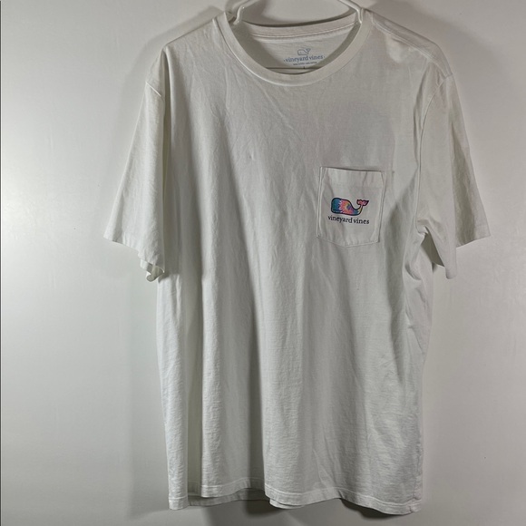 Vineyard Vines Other - Vineyard Vines Classic White Short Sleeve Tee Men Size Large 100% Cotton Logo